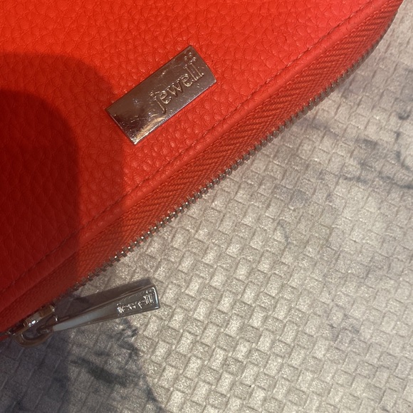 Womens Jewel by Thirty-One Hot Orange Crossbody Bag & matching Wallet. EUC! 💋🔥 - Picture 9 of 14